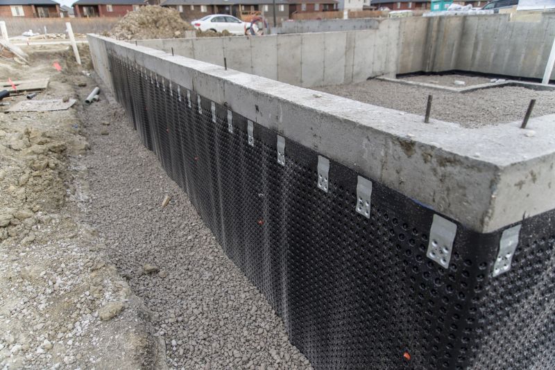 Waterproof Membrane on Foundation Wall